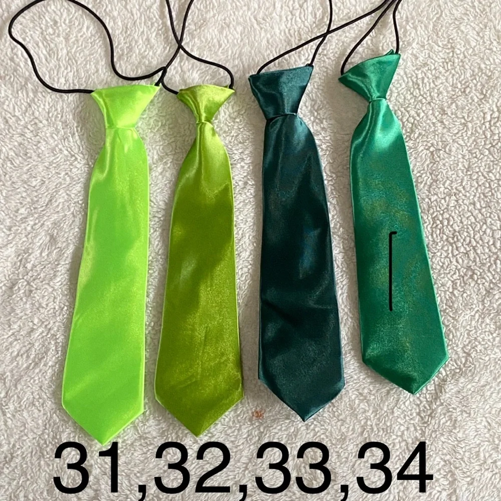 5 Satin Neck‎ Tie For Dogs- 5 pack- Different Colors
